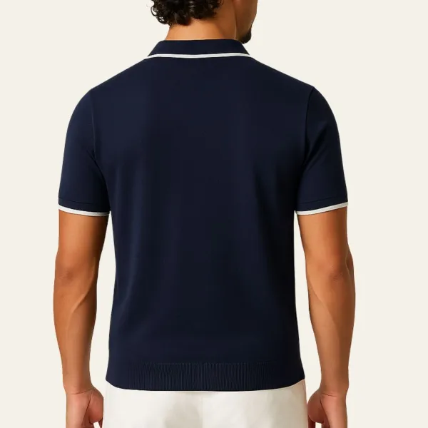 Clean Cotton Knit Polo Shirt