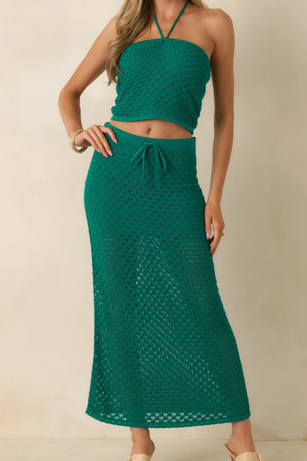 Rainforest Crochet Maxi Skirt