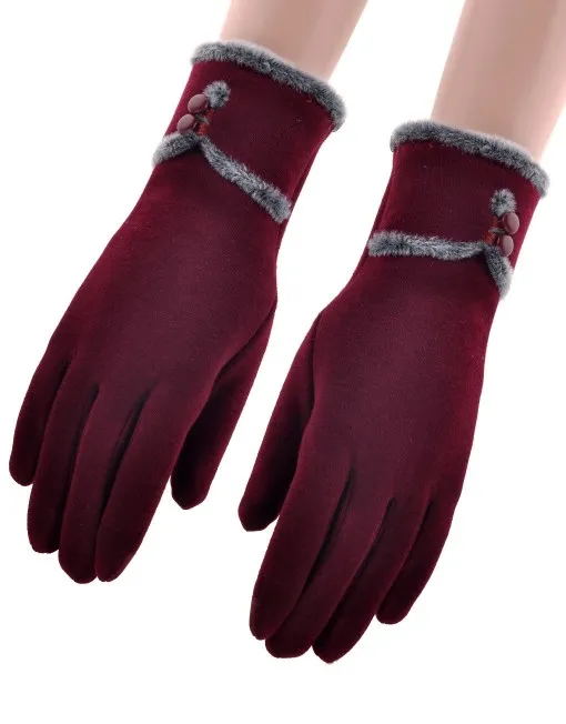 Classic Faux Fur Winter Gloves