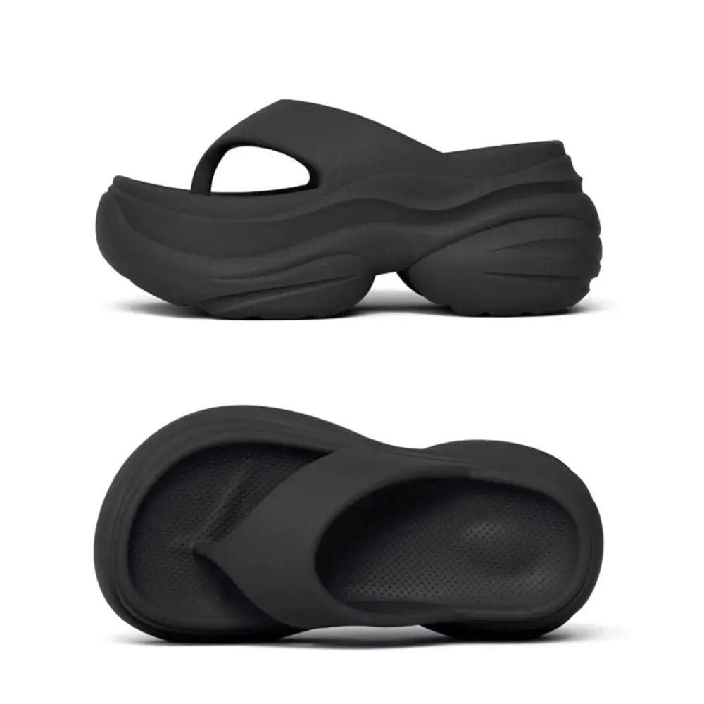 Relaxed Platform Comfort Slippers