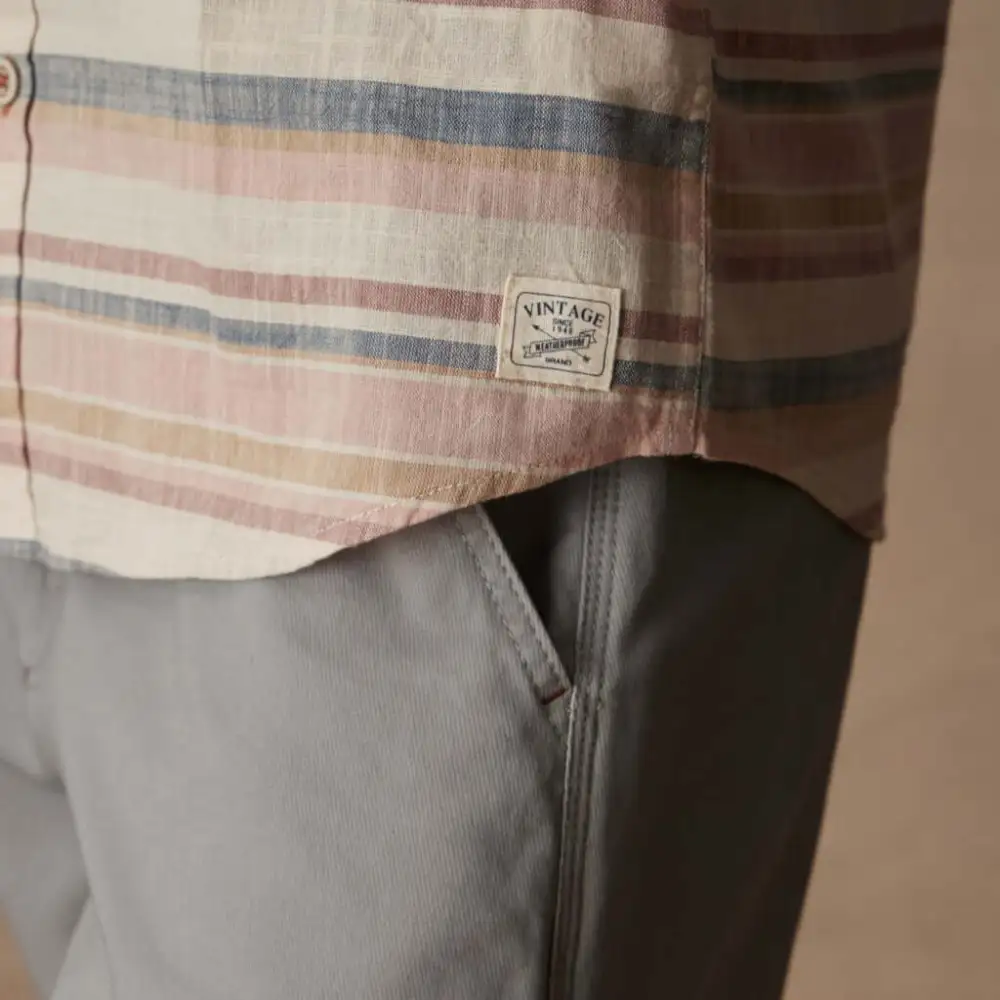 Men's Textured Linen Shirt