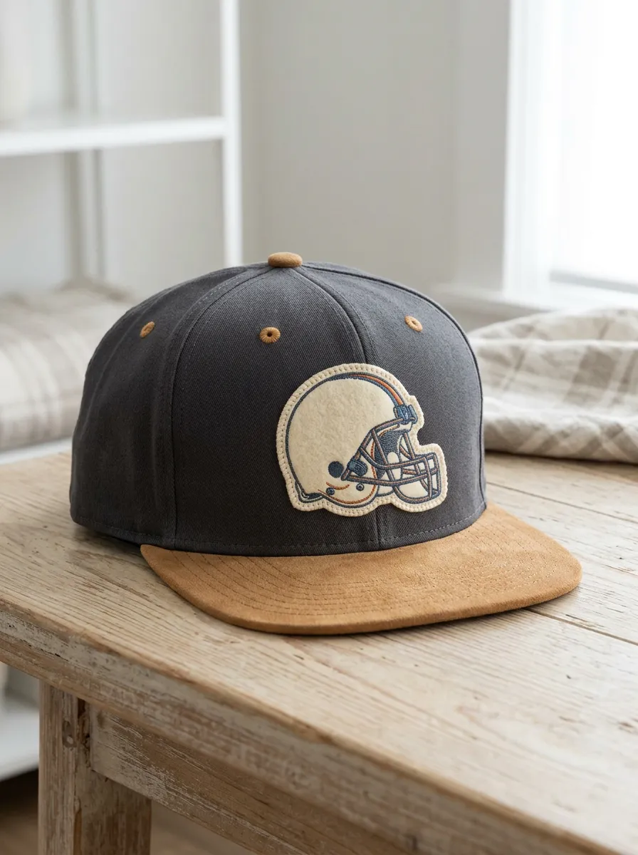Men's Club Football Fan Helmet Embroidered Snapback Cap