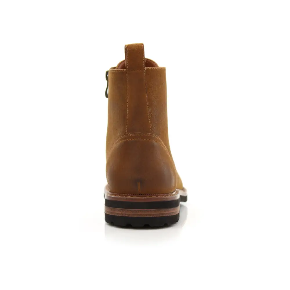 Classic Faux-Suede Suede Faux-Leather Dress Ankle Boots