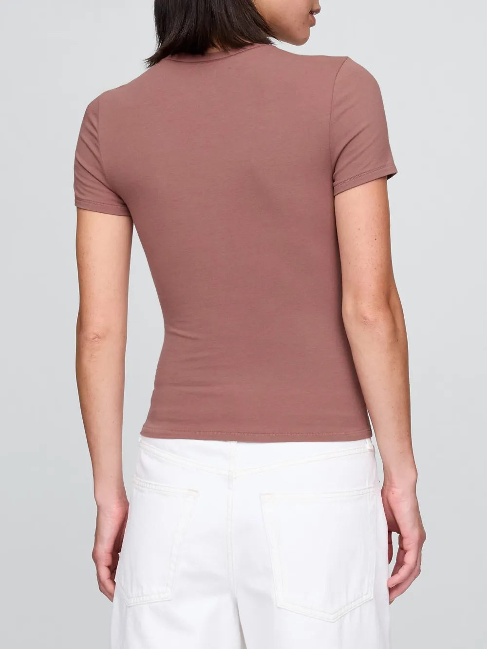 Round Neck Short Sleeved T-Shirt