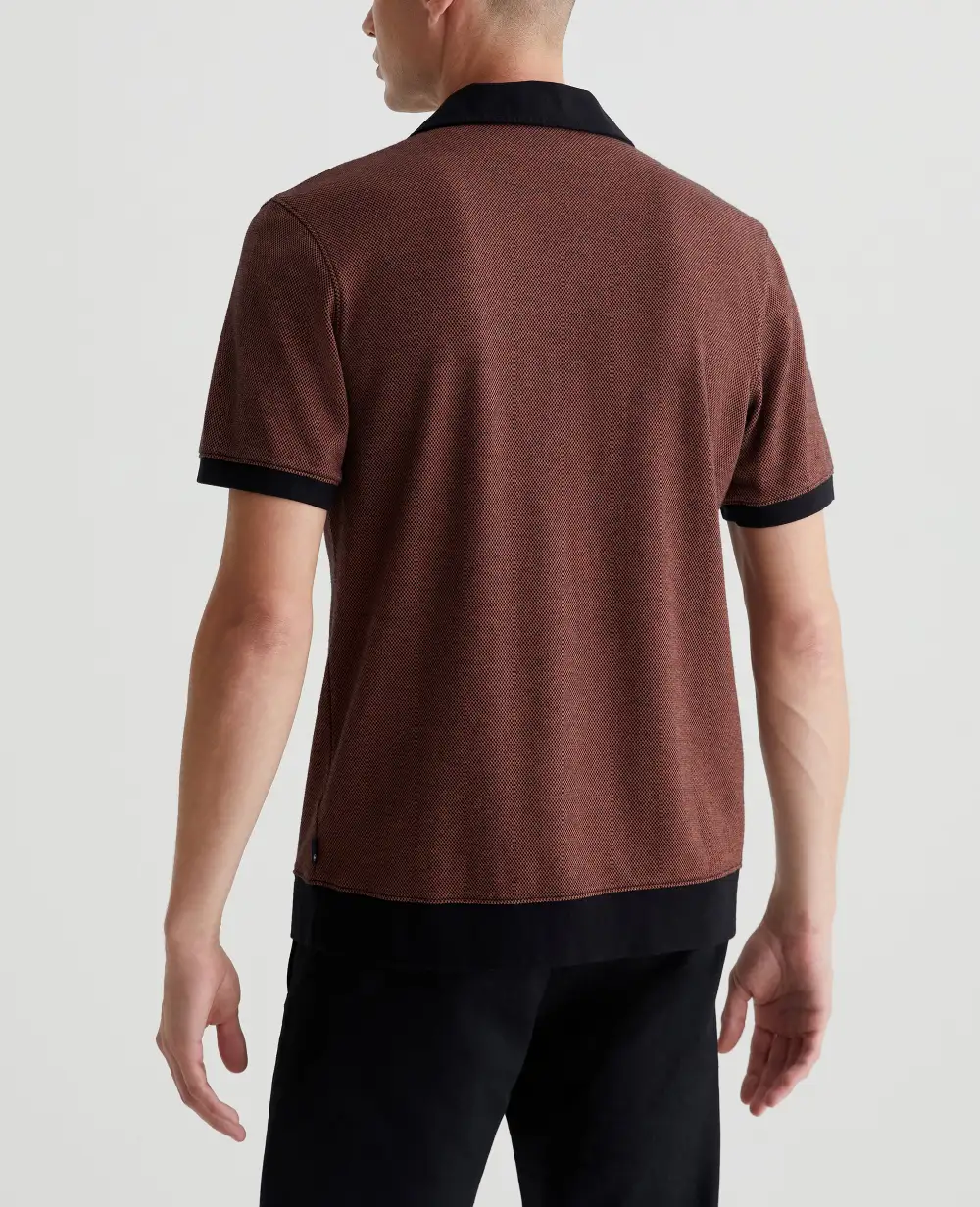 Men's Check Pattern Polo Shirt