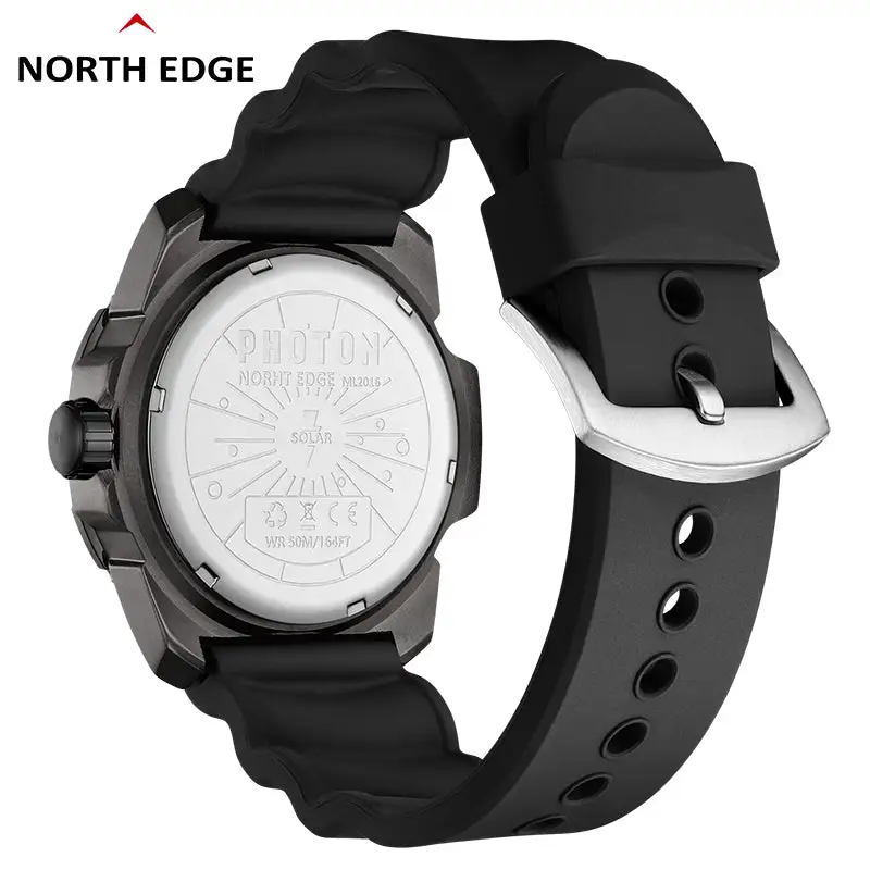North Edge Solar drive watch outdoor quartz watch pilot watch Photon