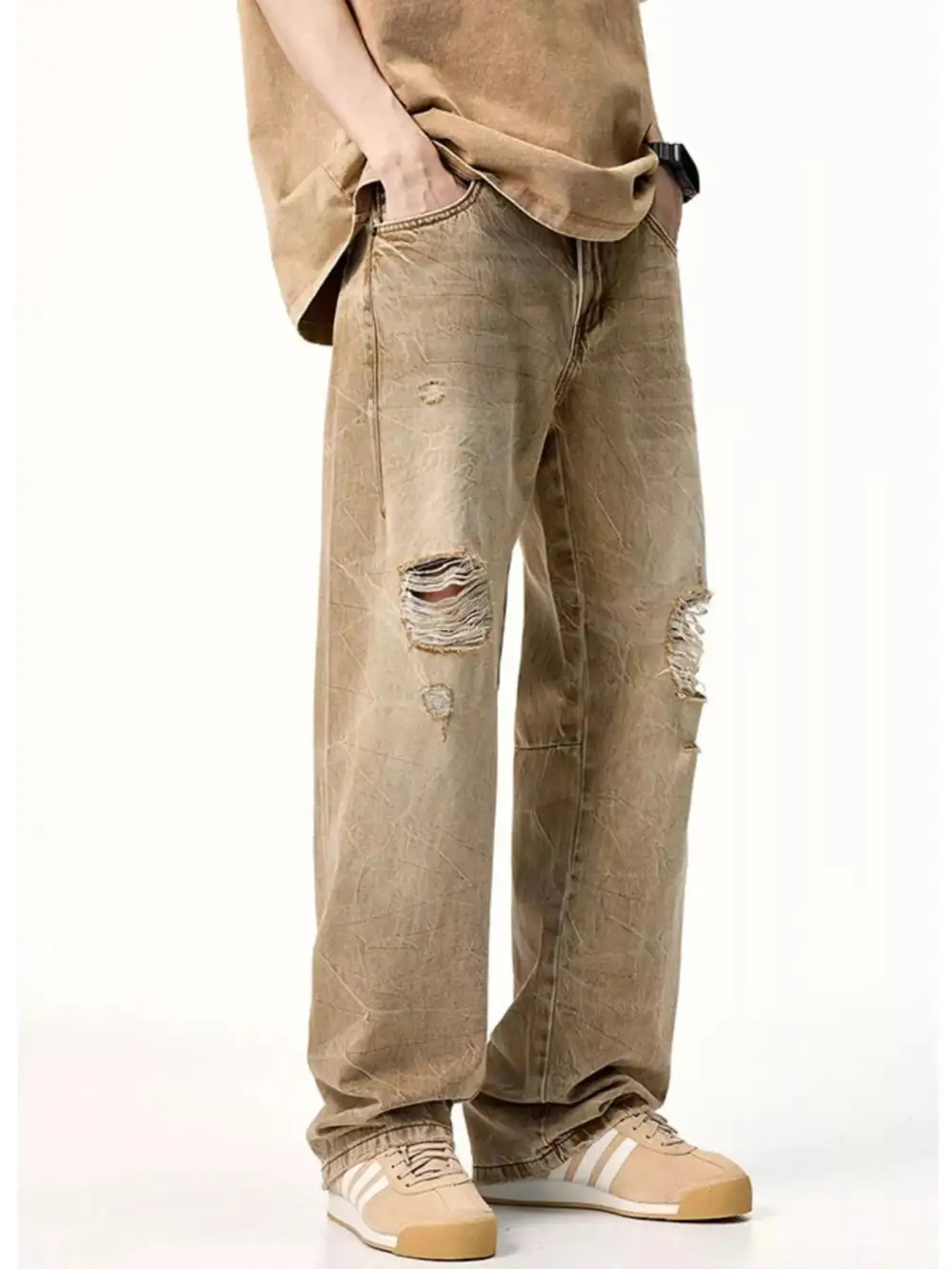 Relaxed Distressed Relaxed Fit Jeans