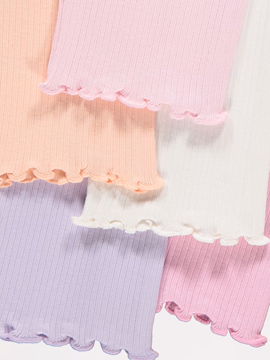 Pastel Ribbed Leggings 5 Pack detail 1