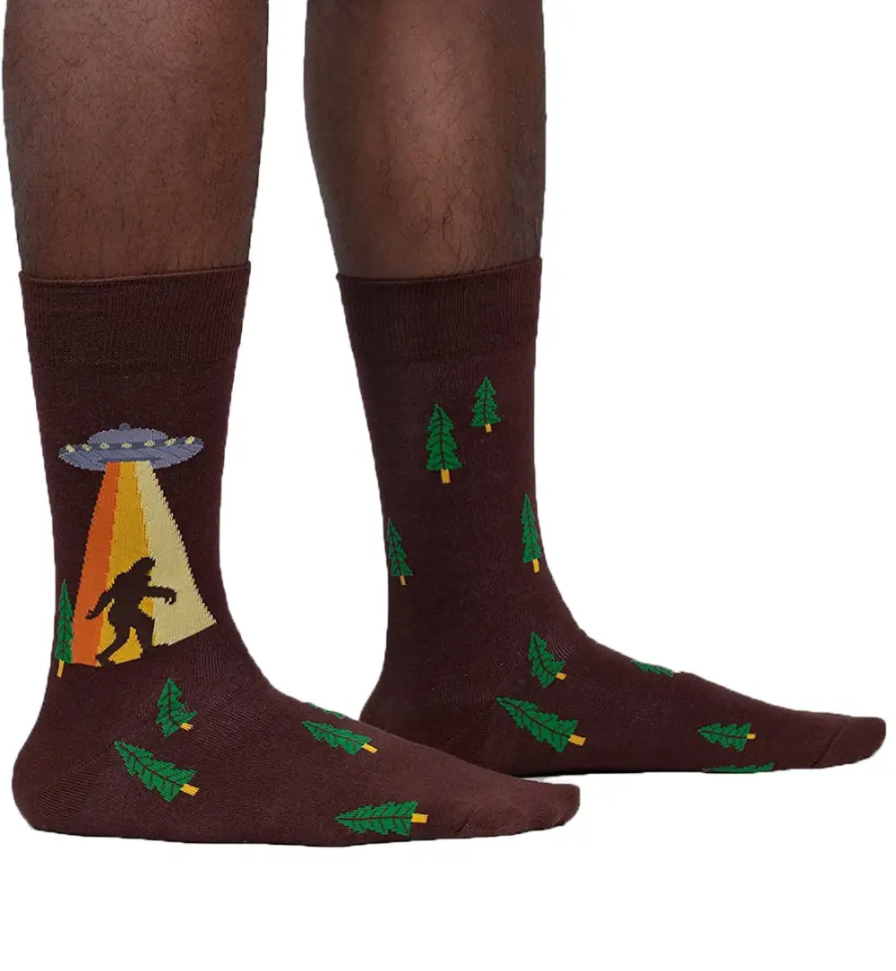 Modern Cozy Playful Graphic Crew Socks