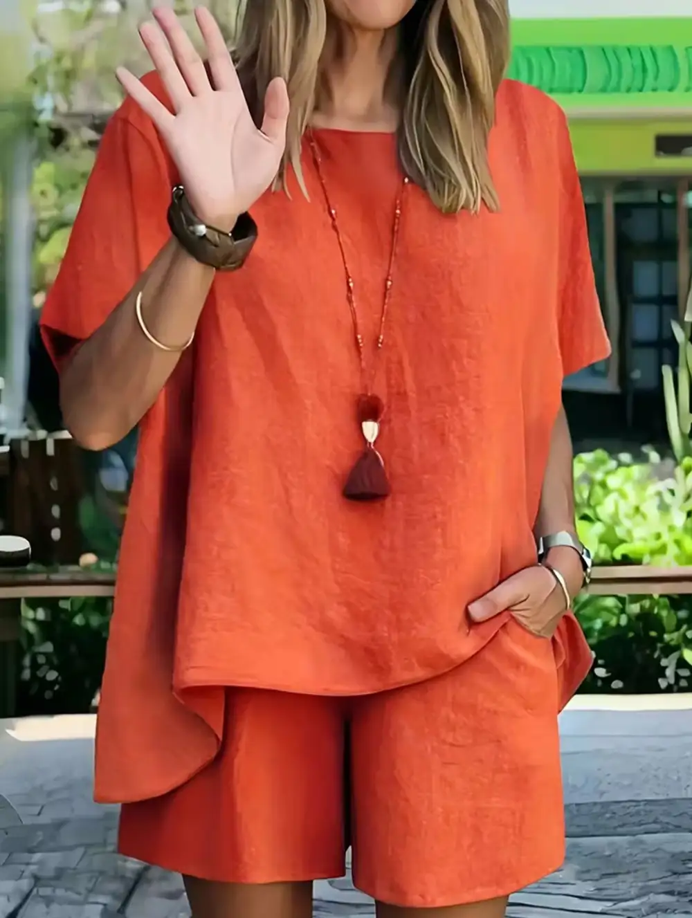 Short Sleeve Top Set