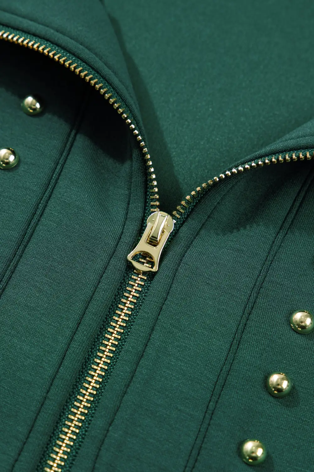 Zip Front Pocketed Shirt Dress