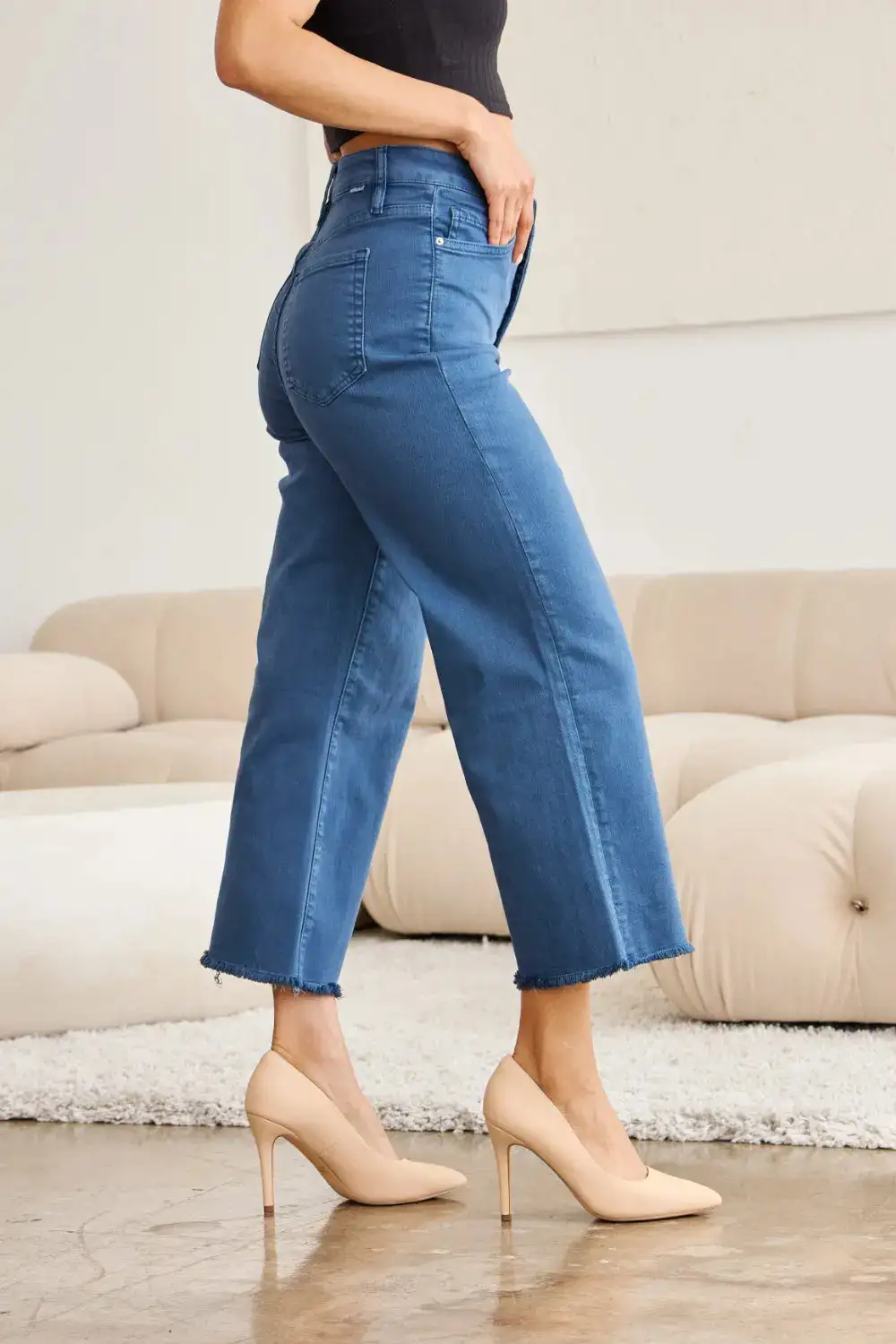 High-Waist Tummy-Control Denim Jeans