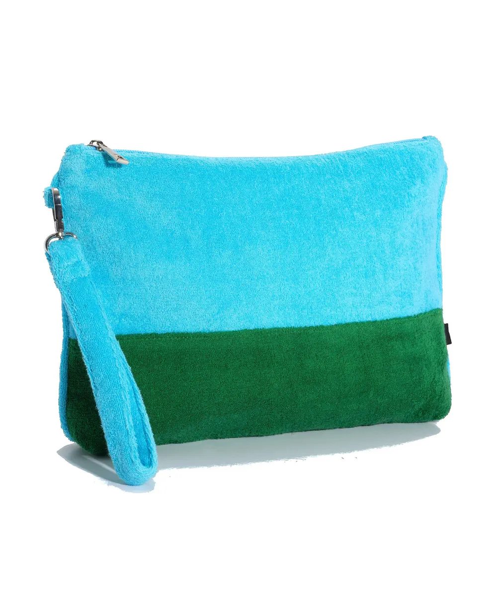 Casual Style Block Rocker Beach Clutch