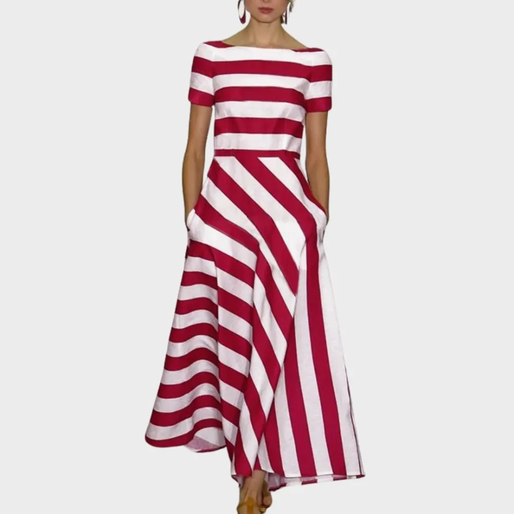  Striped Maxi Dress