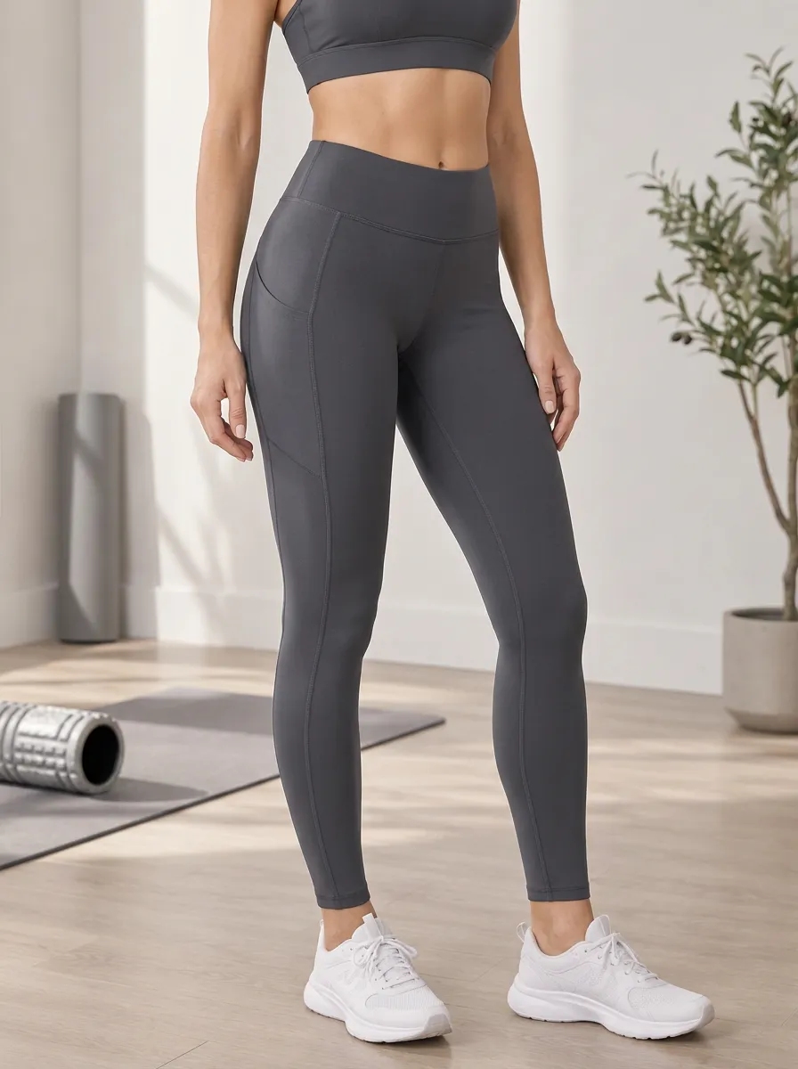 Women's High Waist Printed Side Pocket Yoga Leggings