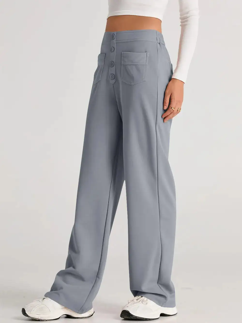 Wide Leg Comfort Fit Pants