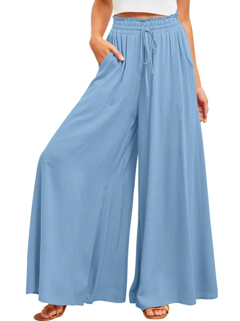 Wide Leg Pocket Pants