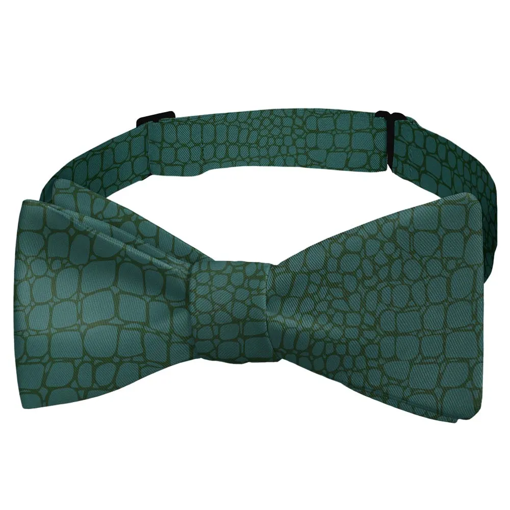 Gator Skin Pattern Bow Tie