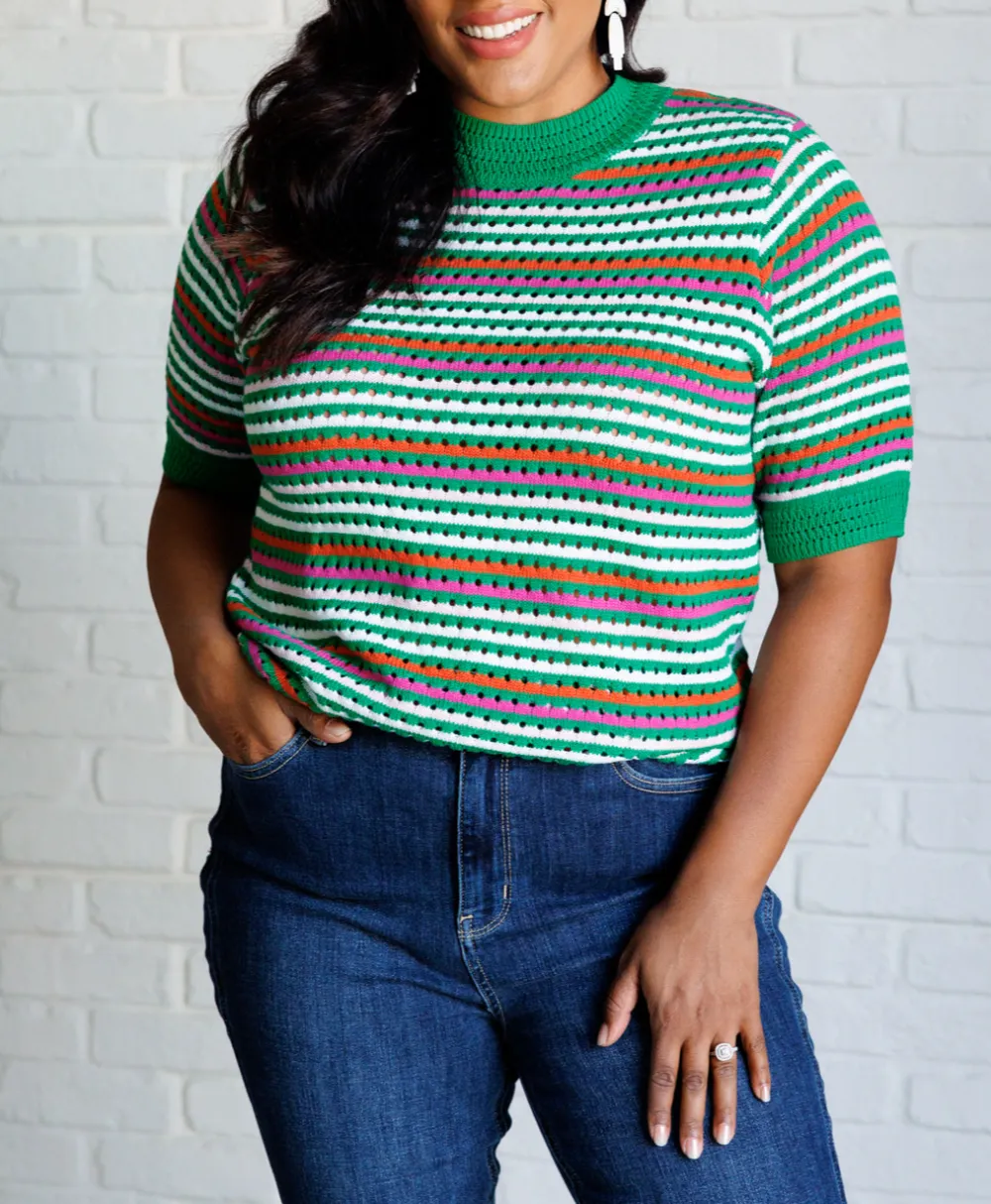 Our Situationship Knit Striped Top