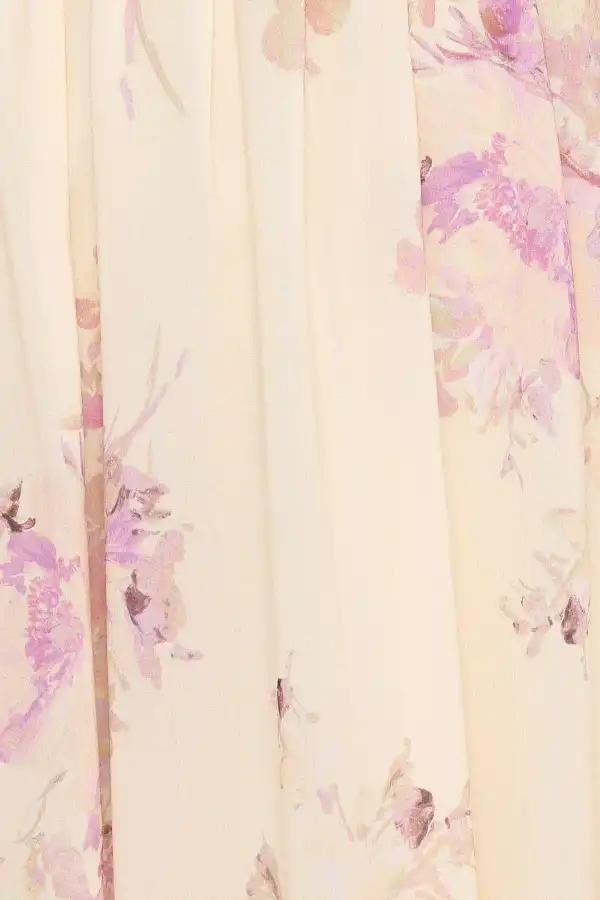 Floral High Rise A-Line Maxi Skirt