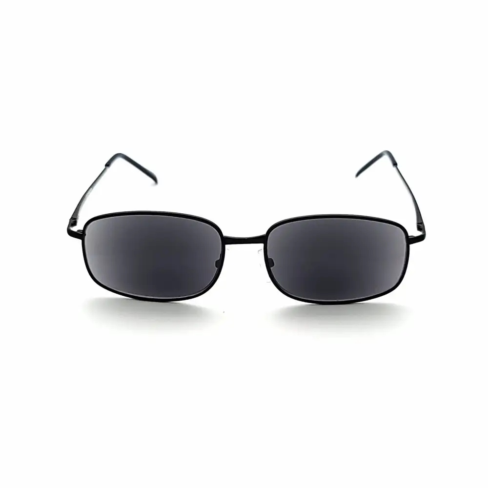 Oval Full-Lens Smoke-Lens Reading Sunglasses
