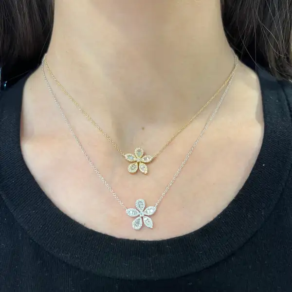 Minimal Fine Detail Classic Diamond Necklace