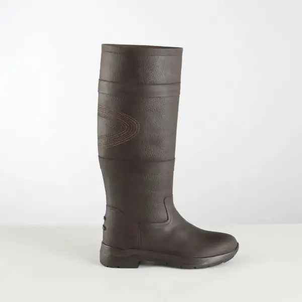 Relaxed Weather-Ready Leather Riding Boots