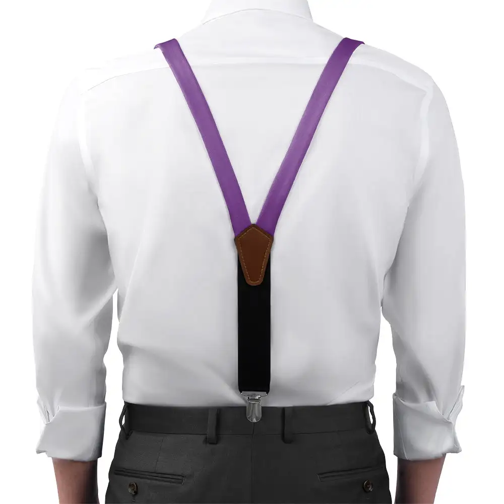 Bold Versatile Solid Tone Suspenders