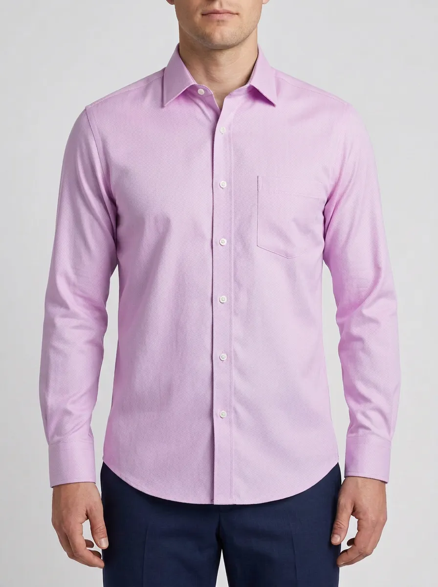 Men's Heritage Inspired Long-Sleeve Solid Dress Shirt