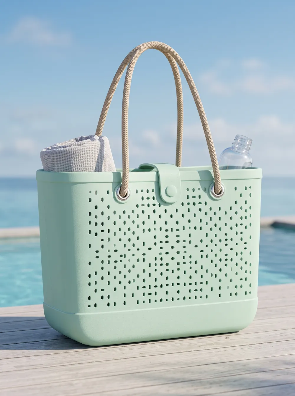 Coastal Market Perforated Tote
