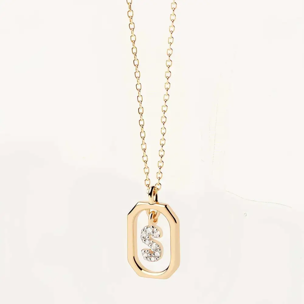 Initial Framed Necklace