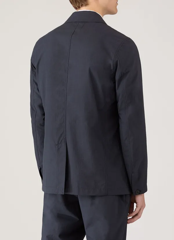 Unlined Cotton Poplin Blazer