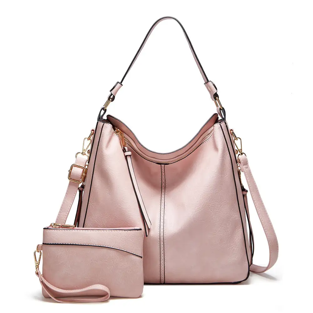  Refined Spacious Leather Hobo Tote Bag Apparel