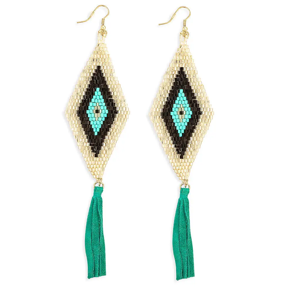 Textured Radiant Artful Fringe Earrings