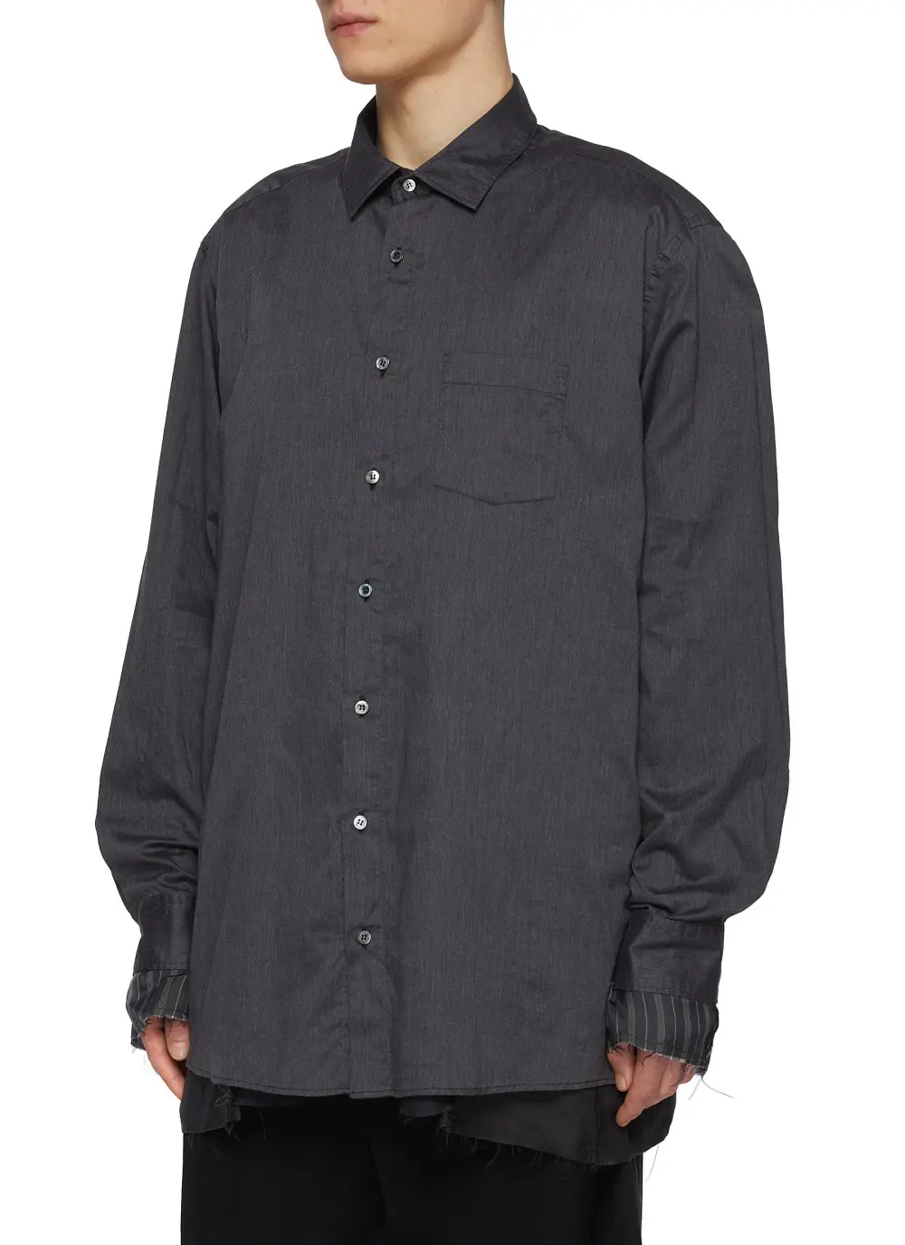 Vintage Loose Striped Casual Contrast Shirt