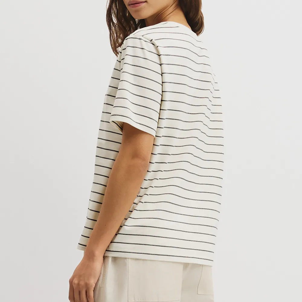 Women's V Neck Striped T-Shirt