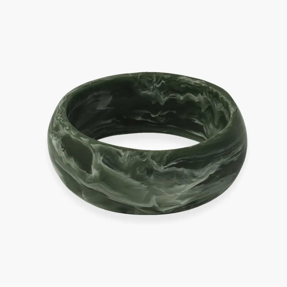 Tide Marbled Resin Bangle