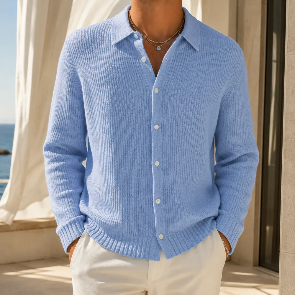 Collared Relaxed Cardigan