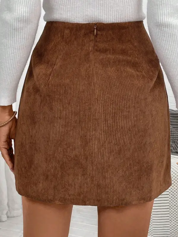 Asymmetric A-Line Mini Skirt