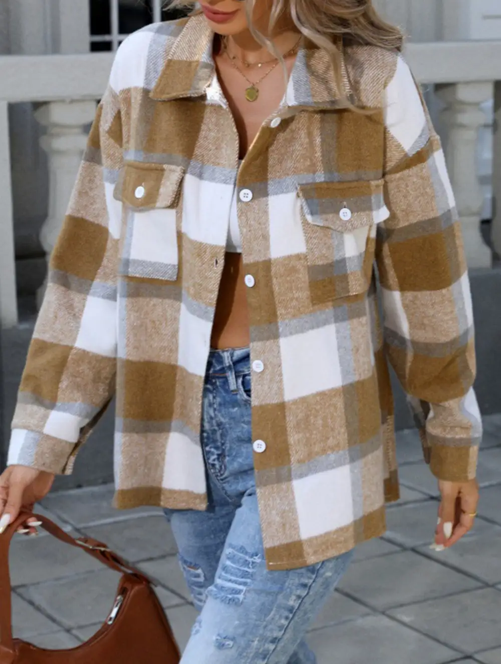 Plaid Loose Fitting Shirt