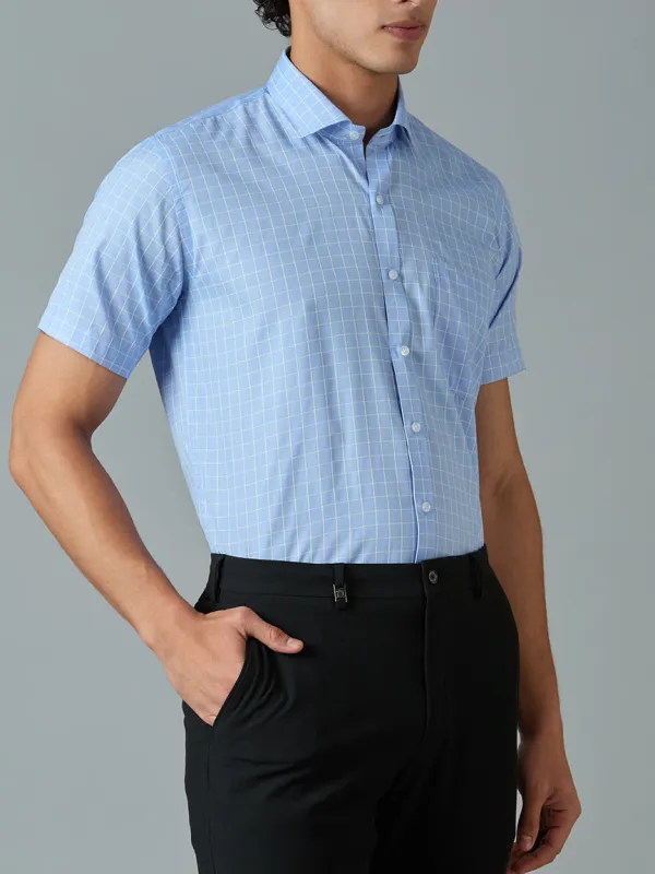 Modern Checked Half Sleeve Classic Men's Formal Shirt