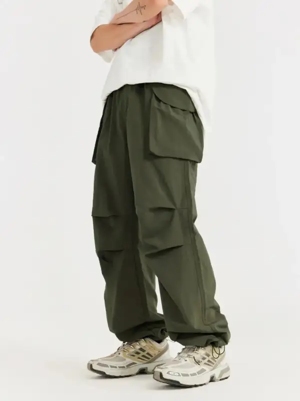 Wide Leg Cargo Pants with Pockets