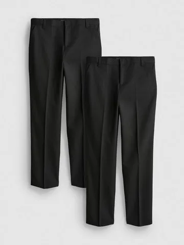 7-15yrs | 2pk Easy Iron School Trousers