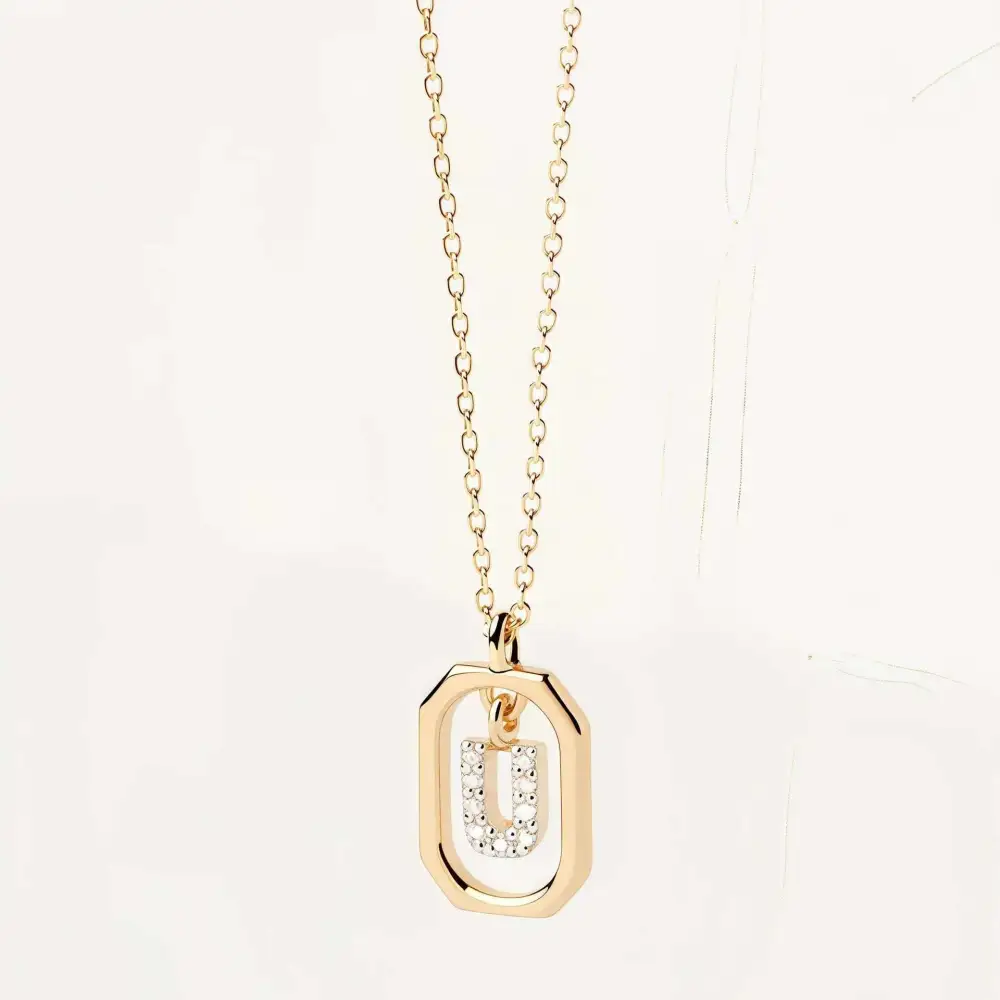 Initial Framed Necklace