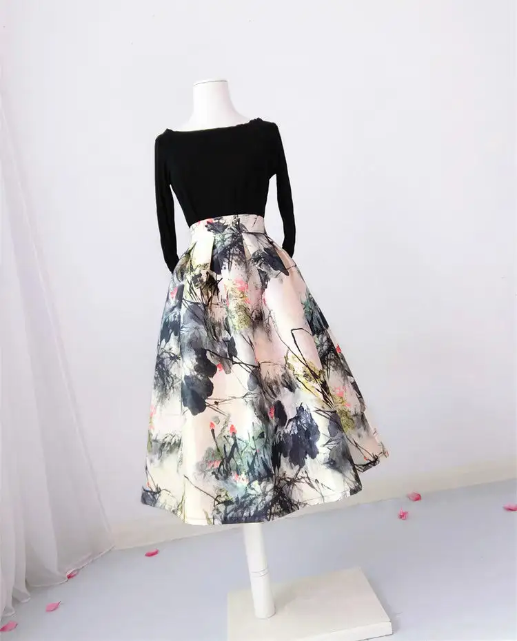 Lightweight Simple Everyday Casual Polyester Skirt
