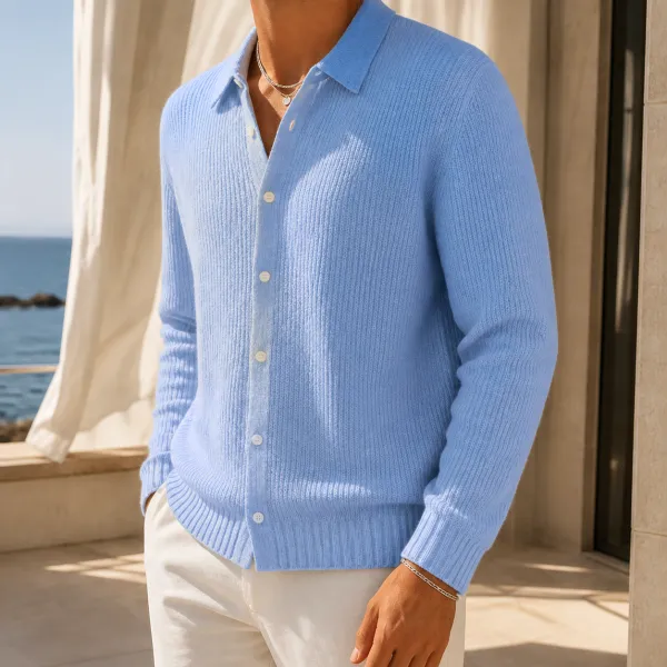 Collared Relaxed Cardigan