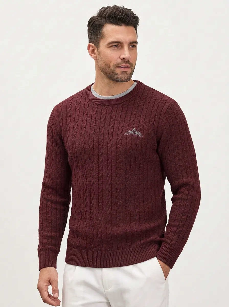 Men's Charcoal Grey Summit Knit Sweater