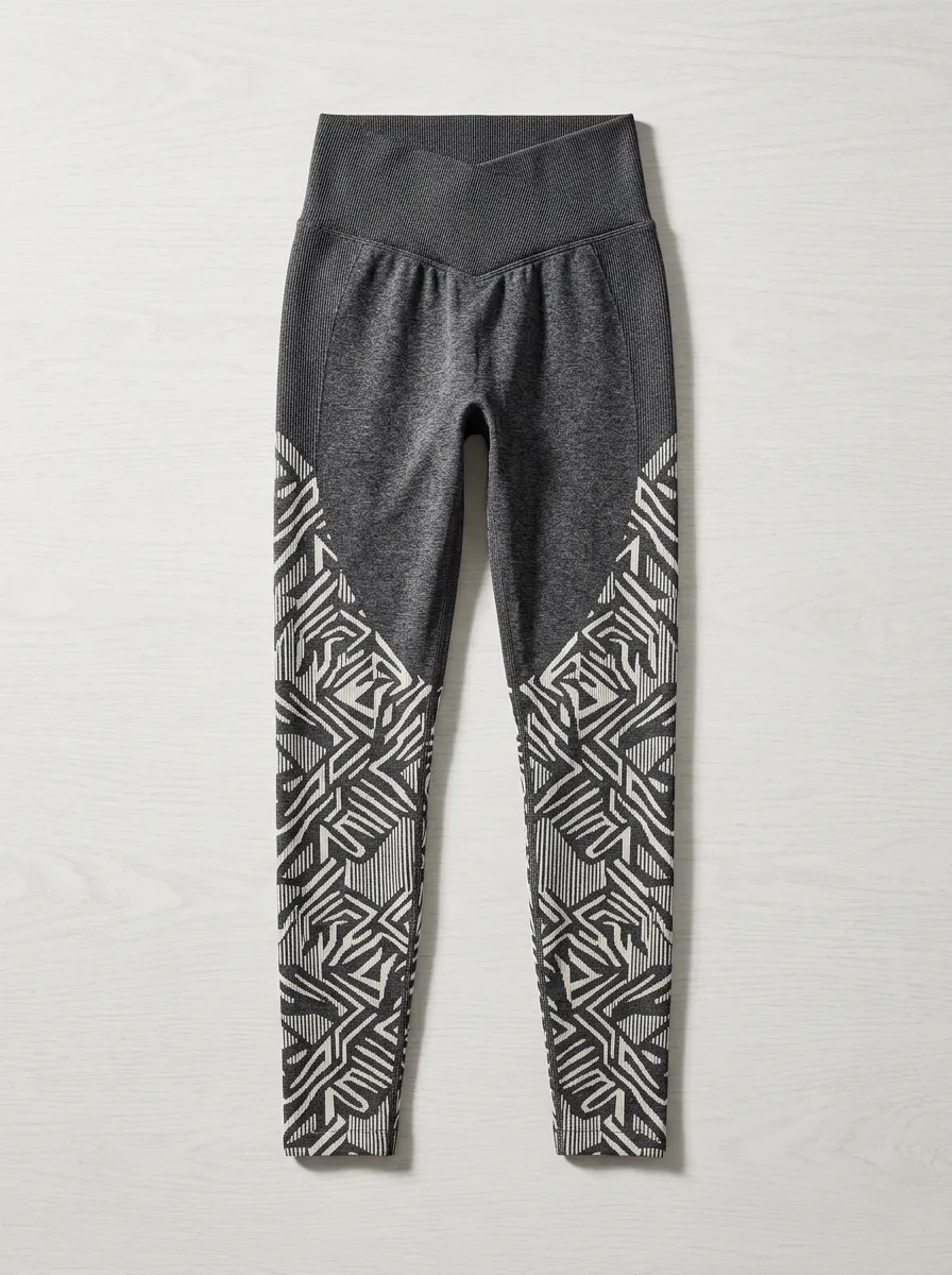 Women's Studio Fitness Yoga Geometric Pattern Printed Leggings