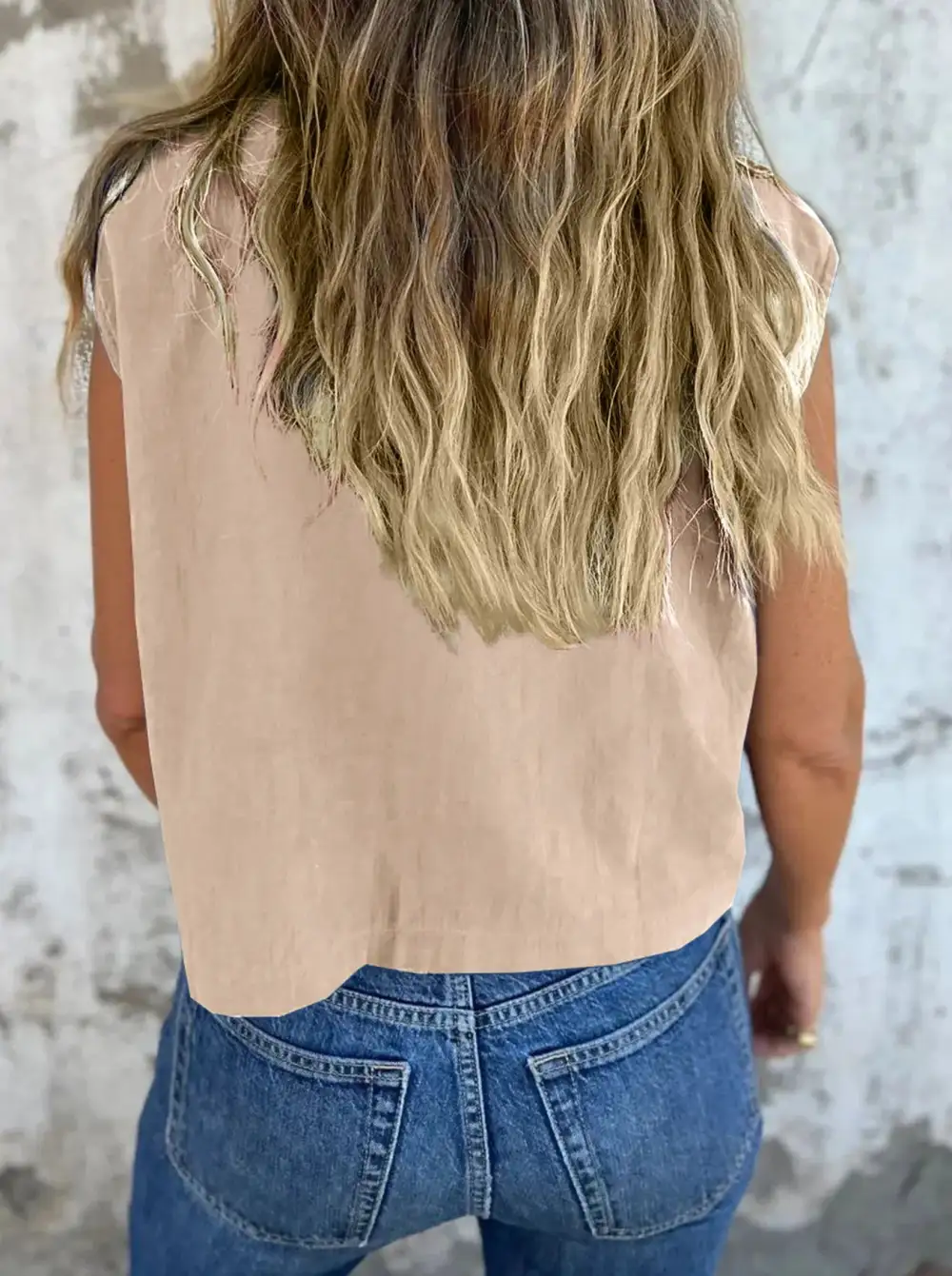 Plus Size Button Down Cap Sleeve Linen Shirt