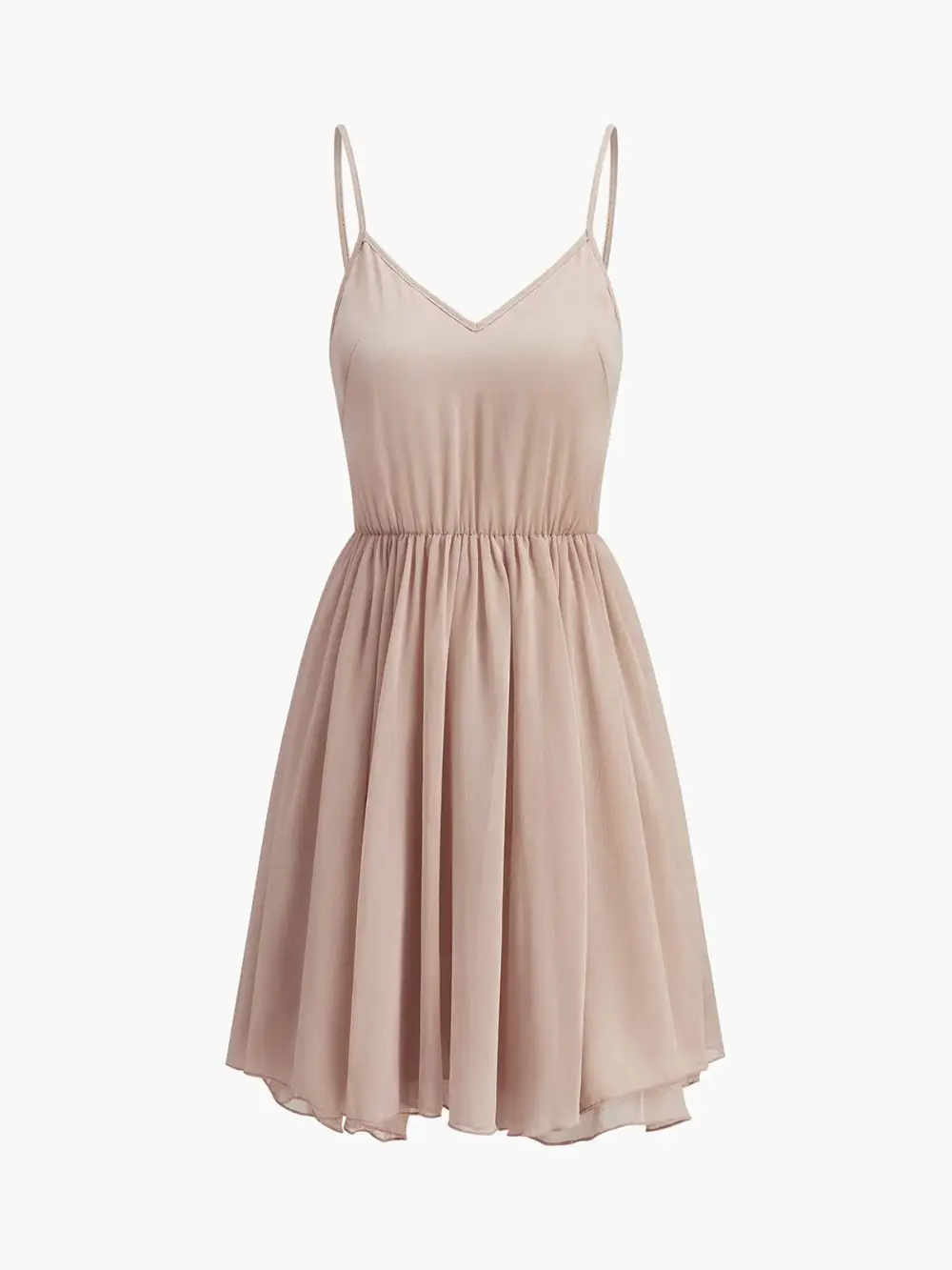 Semi Sheer Chiffon Ruffle Cape Mini Dress